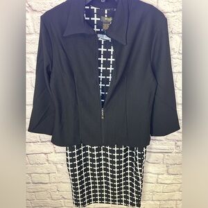 Two Piece Dress And Blazer